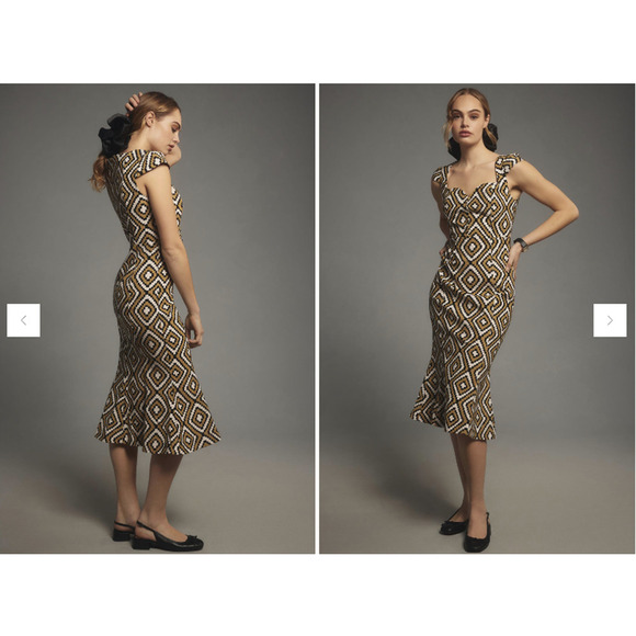 NWT Anthropologie The Cecily Fit & Flare Sweetheart Dress Sz XL Black #NC410 - Picture 1 of 11